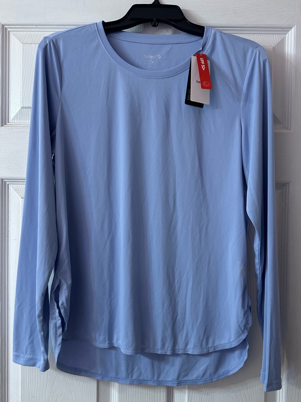 Baleaf Women’s M Blue Long Sleeve UPF 50+ Sun Protection Athletic Shirt NWT